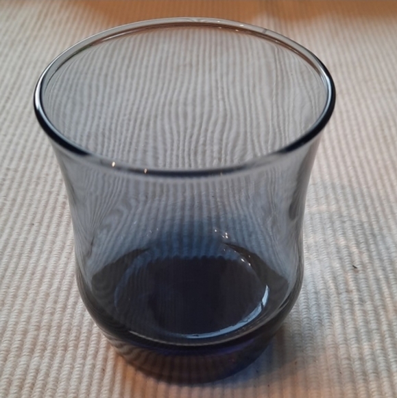 Vintage 2 Sets Libbey Apollo Duskey Navy Blue Lowball Glasses medium & small - Picture 4 of 10